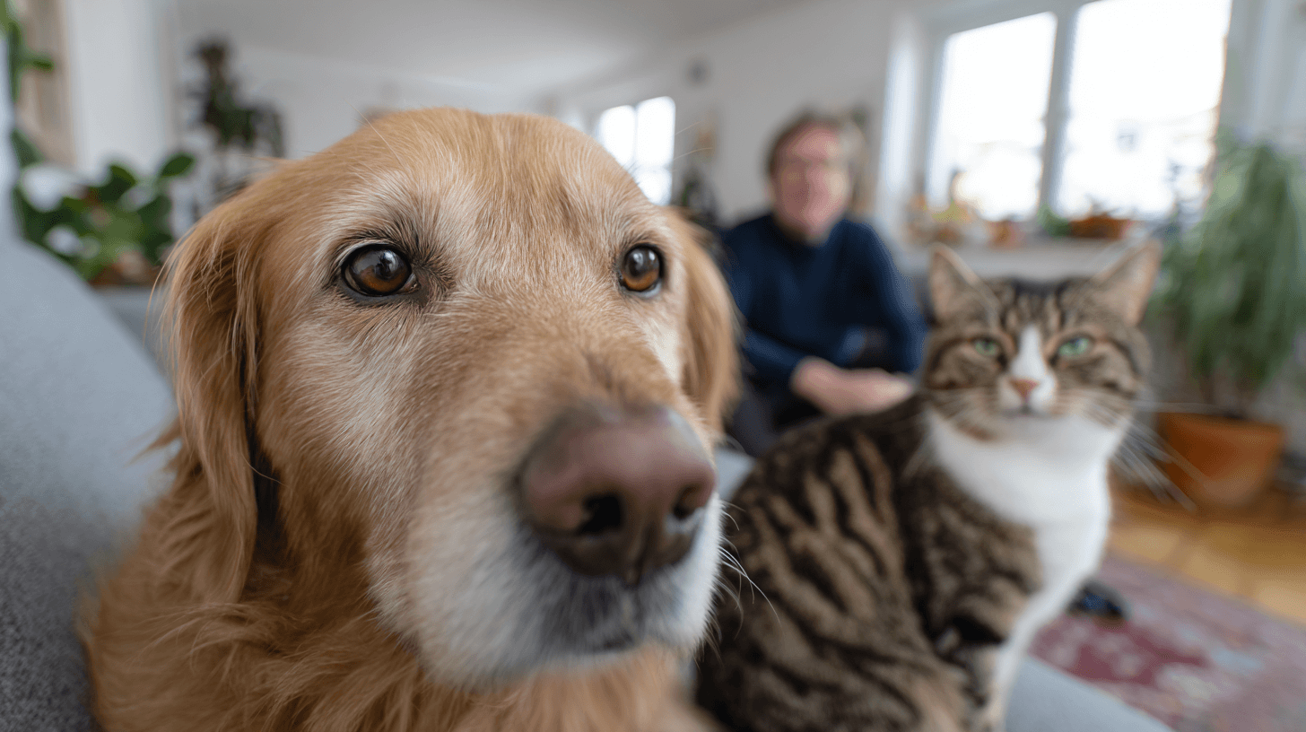 Hund und Katze in einer Mietwohnung
